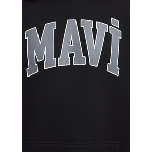 Mavi M067149-902 Logo Baskılı Erkek Kapüşonlu Sweatshirt
