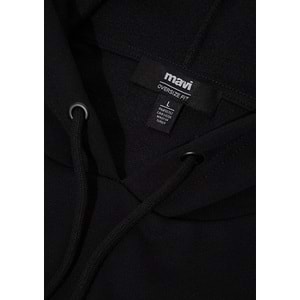 Mavi M067149-902 Logo Baskılı Erkek Kapüşonlu Sweatshirt