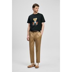 Lufian 111020305 Teddy Modern Grafik T- Shirt Erkek T-Shirt