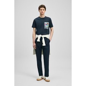 Lufian 111020296 Charlıe Modern Grafik T- Shirt Erkek Tişort