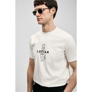 Lufian 111020307 Sımbad Modern Grafik T- Shirt Erkek T-Shirt