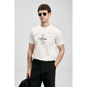 Lufian 111020307 Sımbad Modern Grafik T- Shirt Erkek T-Shirt