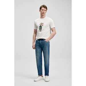 Lufian 111020292 Duck Modern Grafik T-Shirt Erkek Tişort