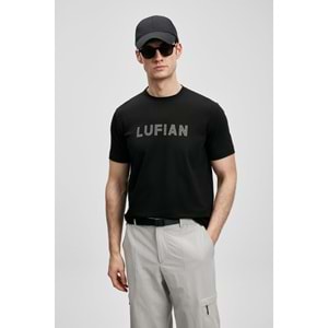 Lufian 111020280 Oscar Modern Grafik T- Shirt Tişört Erkek Tişort