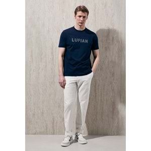 Lufian 111020280 Oscar Modern Grafik T- Shirt Tişört Erkek Tişort