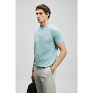 Lufian 111020280 Oscar Modern Grafik T- Shirt Tişört Erkek Tişort
