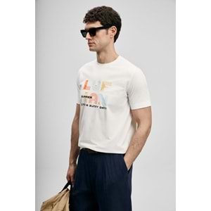Lufian 111020291 Sunny Modern Grafik T- Shirt Erkek Tişort