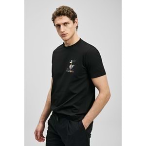 Lufian 111020313 Fınx Modern Grafik T- Shirt Erkek Tişort