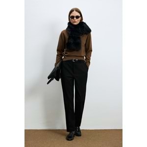 Lufian 122090048 Laura Yün Karışımlı Polo Yaka Triko Kazak Kadın Sweatshirt