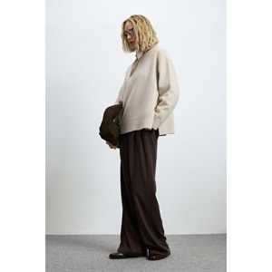 Lufian 122090050 Pamela Deve Tüyü Karışımlı Triko Kazak Kadın Sweatshirt