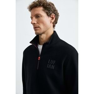 Lufian 112030213 Chase Yarım Fermuarlı Kapüşonlu Erkek Sweatshirt