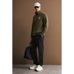 Lufian 112030213 Chase Yarım Fermuarlı Kapüşonlu Erkek Sweatshirt