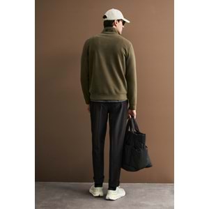 Lufian 112030213 Chase Yarım Fermuarlı Kapüşonlu Erkek Sweatshirt