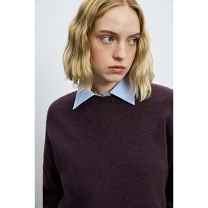 Lufian 122090050 Pamela Deve Tüyü Karışımlı Triko Kazak Kadın Sweatshirt