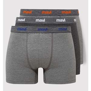 Mavi 3 Adet Erkek Boxer