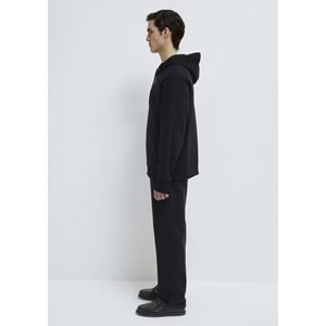 Mavi M0S10277-900 Mavi Kapüşonlu Fermuarlı Erkek Sweatshirt