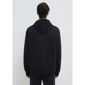 Mavi M0S10277-900 Mavi Kapüşonlu Fermuarlı Erkek Sweatshirt