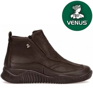 Venüs Kimsita Hakiki Deri Kaymaz Düz Taban Ortopedik Kadın Bot
