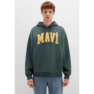 Mavi M067149-71598 Logo Baskılı Erkek Kapüşonlu Sweatshirt