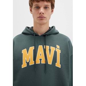 Mavi M067149-71598 Logo Baskılı Erkek Kapüşonlu Sweatshirt