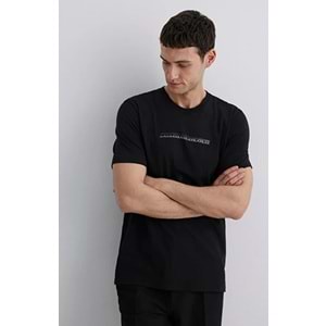 Mavi M0612647-900 Mavi Black Baskılı Tişört Erkek T-Shirt