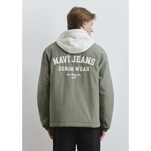 Mavi M0110623-80692 Mavi Jeans Baskılı Kapüşonlu Erkek Mont