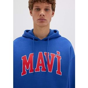 Mavi M067149-70907 Logo Baskılı Erkek Kapüşonlu Sweatshirt