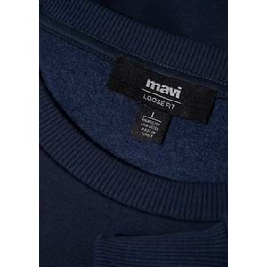 Mavi M0S10379-704 Mavi Logo Baskılı Sweatshirt Erkek Sweatshirt