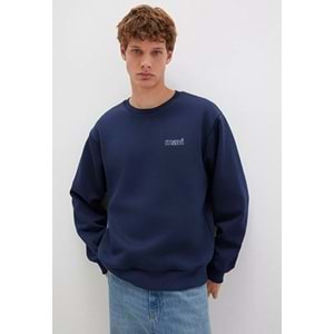 Mavi M0S10379-704 Mavi Logo Baskılı Sweatshirt Erkek Sweatshirt