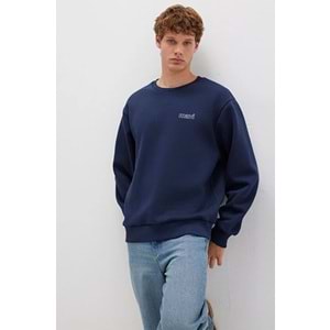 Mavi M0S10379-704 Mavi Logo Baskılı Sweatshirt Erkek Sweatshirt