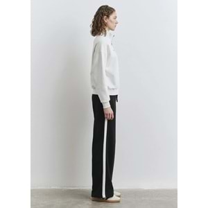 Mavi M1S10373-700 Mavi Logo Baskılı Yarım Fermuarlı Kadın Sweatshirt