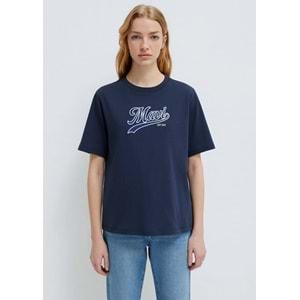 Mavi M1613565-82318 Mavi Logo Nakışlı T-Shirt Kadın Tişört