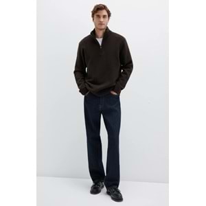 Mavi M0710380-89103 Half Zip Kazak Yarım Fermuarlı Erkek Sweatshirt