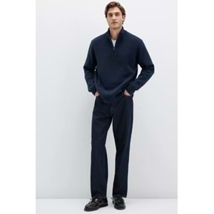Mavi M0710380-70490 Half Zip Kazak Yarım Fermuarlı Erkek Sweatshirt
