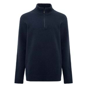 Mavi M0710380-70490 Half Zip Kazak Yarım Fermuarlı Erkek Sweatshirt