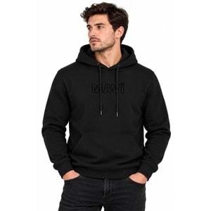 Mavi M0S10549-900 Mavi Logo Baskılı Erkek Kapüşonlu Sweatshirt