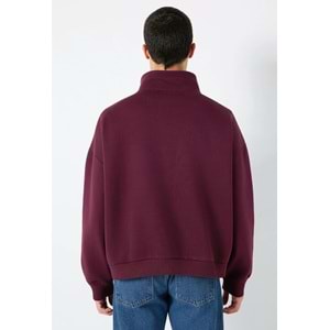Mavi M0S10208-70434 Mavi Logo Baskılı Yarı Fermuarlı Erkek Sweatshirt