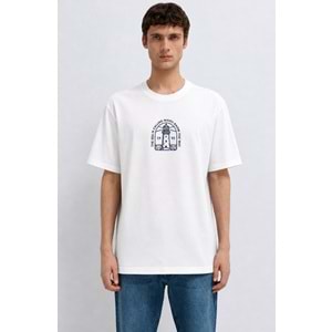 Mavi M0613283-620 Deniz Feneri Baskılı Tişört Erkek T-Shirt