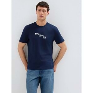 Mavi M0612274-70497 İstanbul Baskılı T-Shirt Erkek Tişort