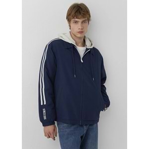 Mavi M0110623-70497 Mavi Jeans Baskılı Kapüşonlu Erkek Mont