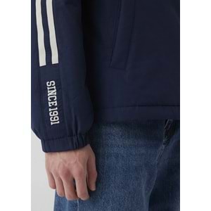 Mavi M0110623-70497 Mavi Jeans Baskılı Kapüşonlu Erkek Mont