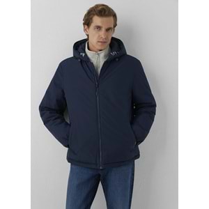 Mavi M0110832-82183 Mavi Jeans Baskılı Kapüşonlu Erkek Mont