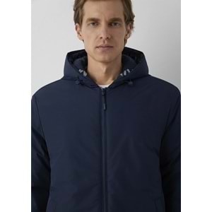 Mavi M0110832-82183 Mavi Jeans Baskılı Kapüşonlu Erkek Mont