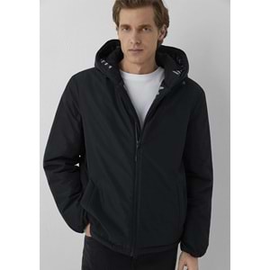 Mavi M0110832-71379 Mavi Jeans Baskılı Kapüşonlu Erkek Mont