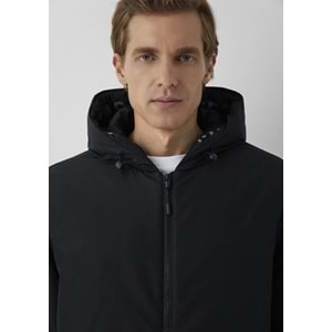 Mavi M0110832-71379 Mavi Jeans Baskılı Kapüşonlu Erkek Mont