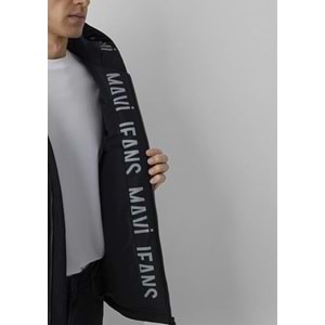 Mavi M0110832-71379 Mavi Jeans Baskılı Kapüşonlu Erkek Mont