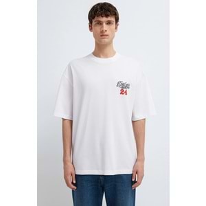 Mavi M0613352-620 Mavi Hasketti 24 Racing Baskılı Tişört Erkek T-Shirt