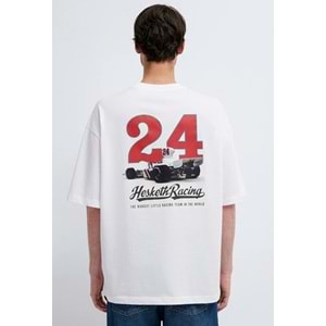 Mavi M0613352-620 Mavi Hasketti 24 Racing Baskılı Tişört Erkek T-Shirt