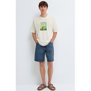 Mavi M0613351-70056 Mavi Yoda Yoga Baskılı Tişört Erkek T-Shirt