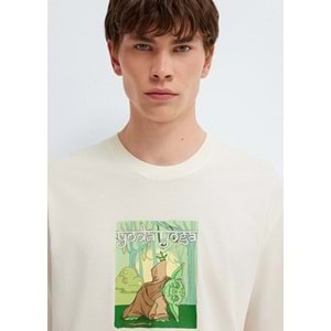 Mavi M0613351-70056 Mavi Yoda Yoga Baskılı Tişört Erkek T-Shirt